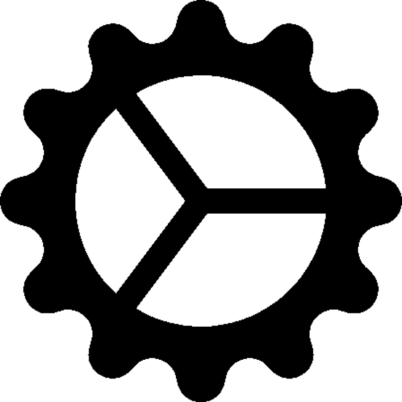 Inkscape 简化前的原始齿轮轮廓