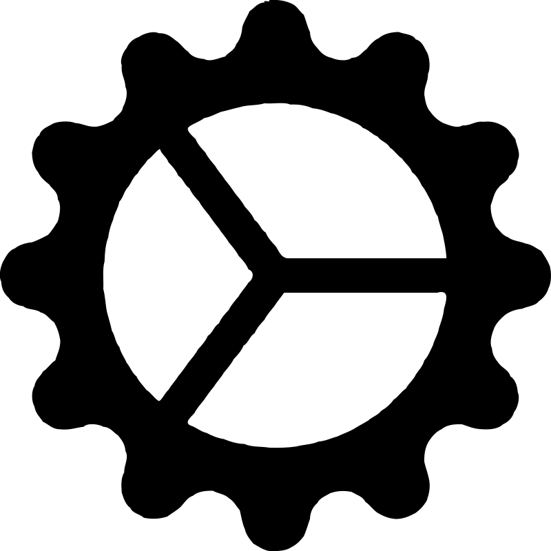 一次 Inkscape 原生简化后的齿轮轮廓