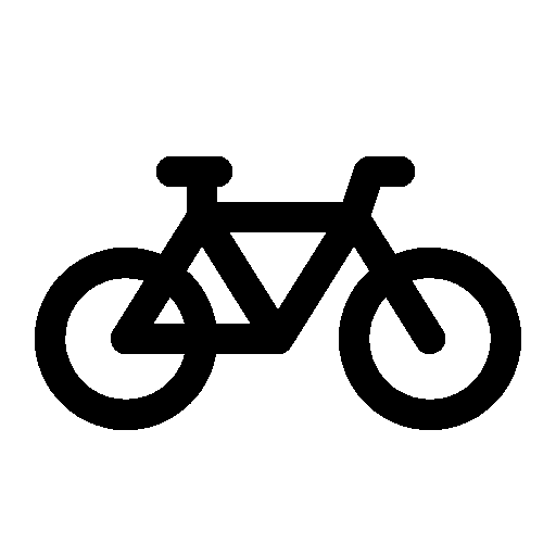 Same bicycle at threshold 200, with slightly thicker edges and five holes